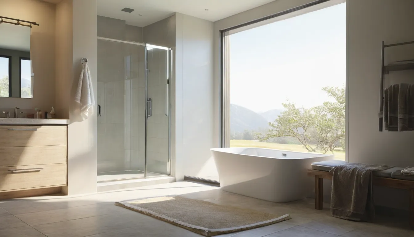 A bright, modern bathroom with a walk-in tub in a Powder Springs home
